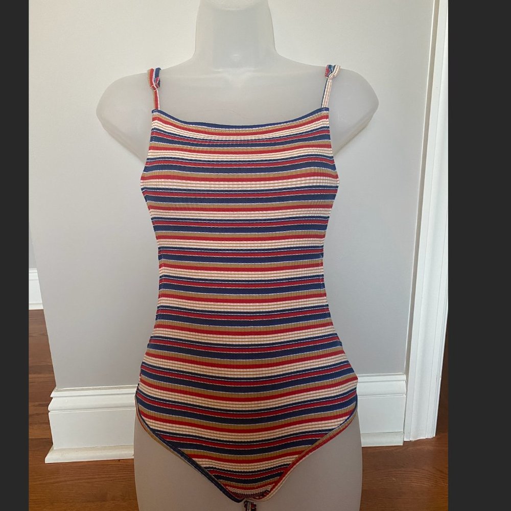 Heartbeeps striped body suit